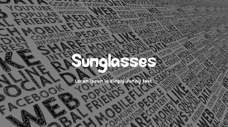 Sunglasses Font