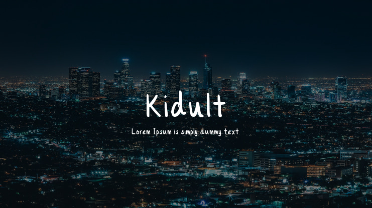 Kidult Font