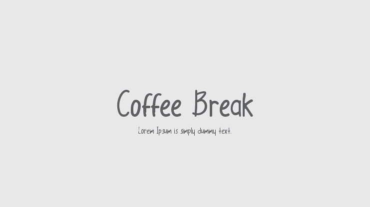 Coffee Break Font