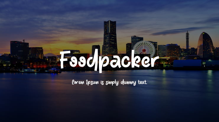 Foodpacker Font