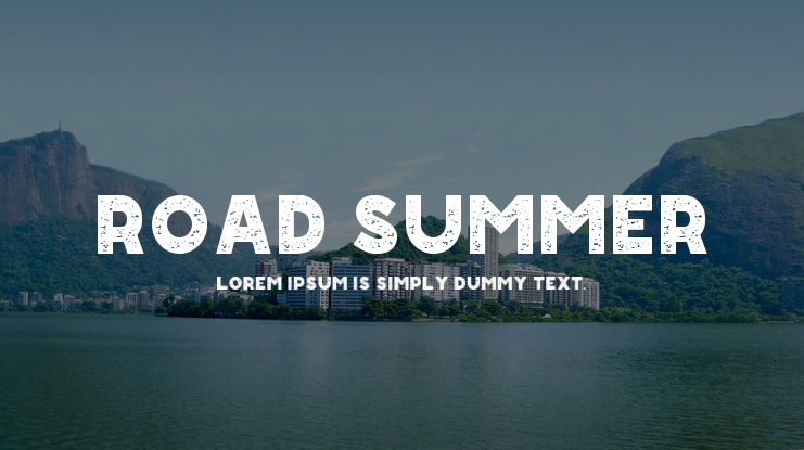 Road Summer Font Family