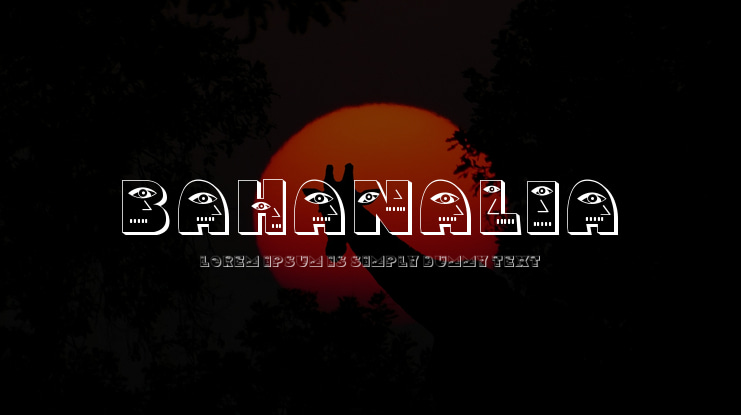 Bahanalia Font
