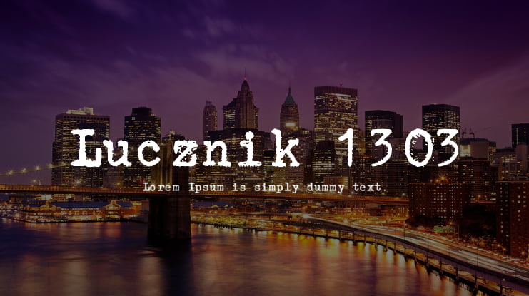 Lucznik 1303 Font Family