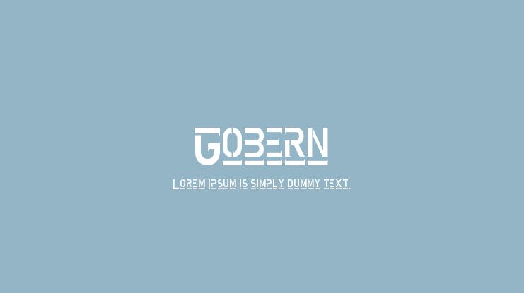 Gobern Font