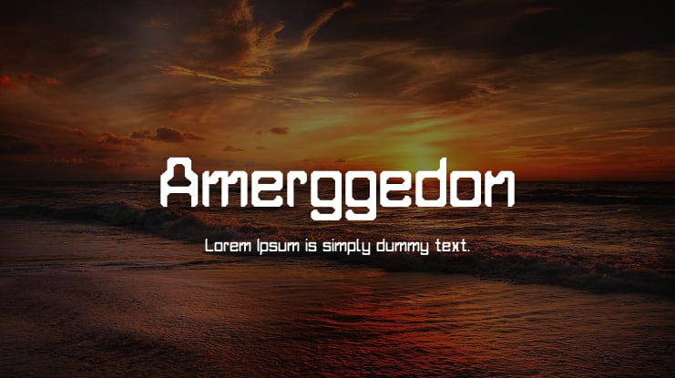 Amerggedon Font Family