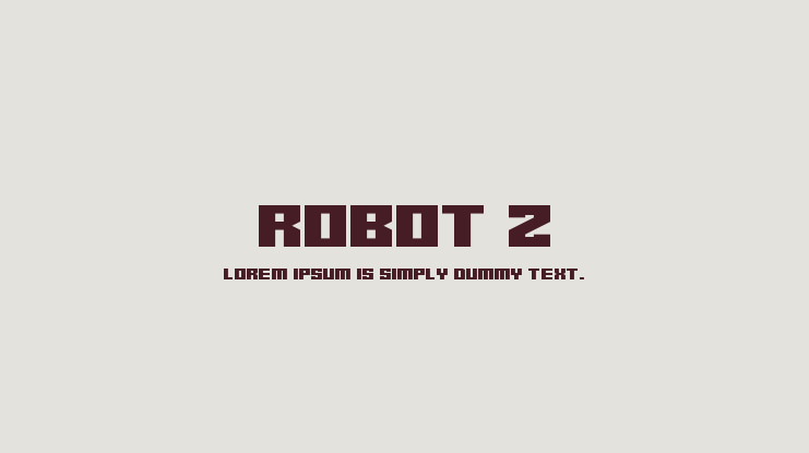 Robot Z Font Family