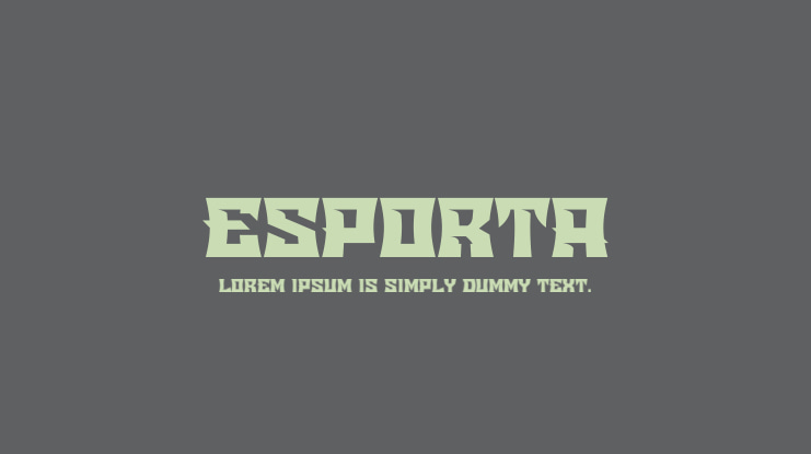 Esporta Font