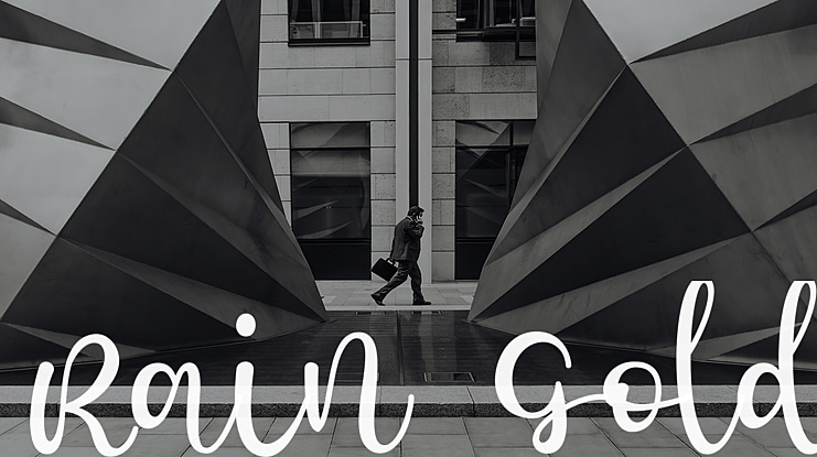 Rain Gold Font