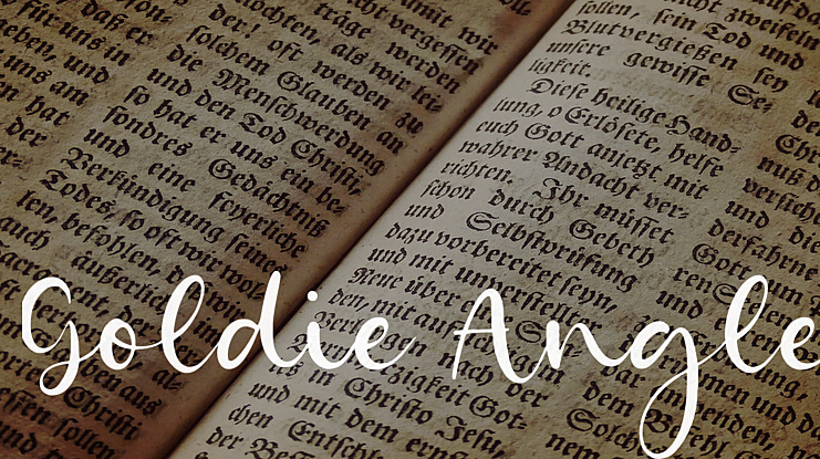 Goldie Angle Font