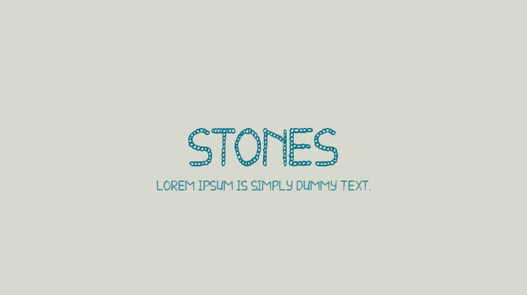 STONES Font