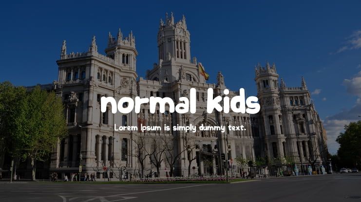 normal kids Font