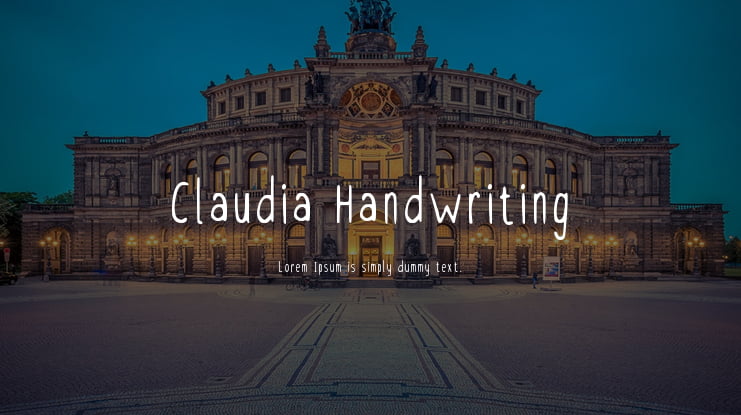Claudia Handwriting Font