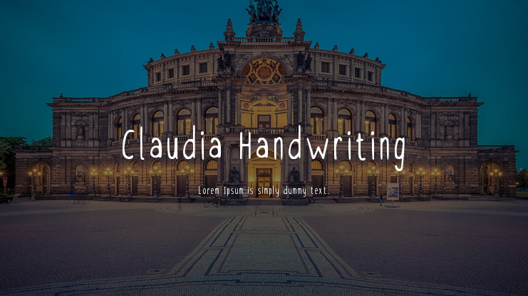 Claudia Handwriting Font