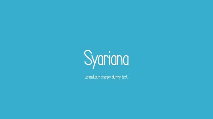 Syariana Font
