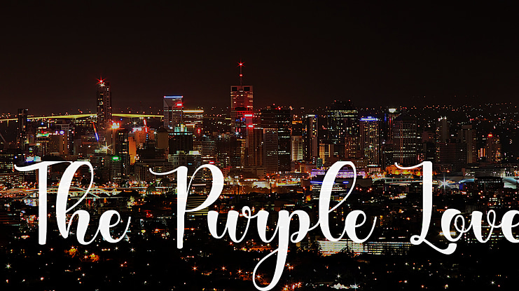 The Purple Love Font Family