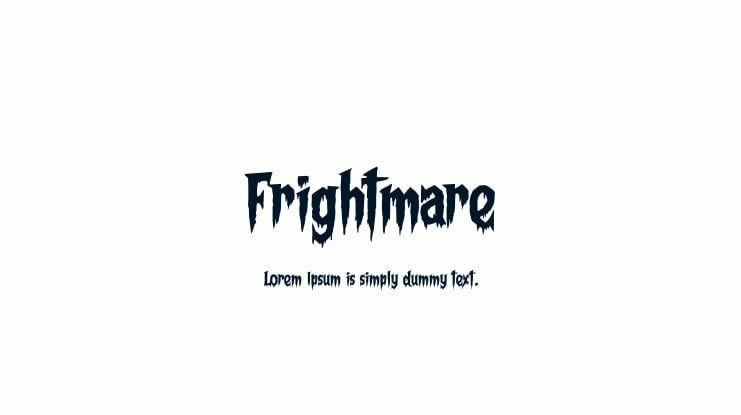 Frightmare Font
