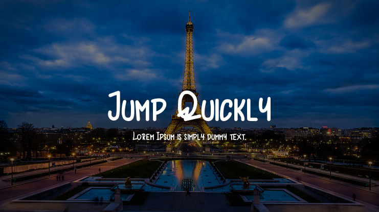 Jump Quickly Font