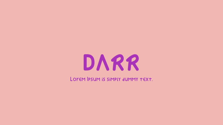 DARR Font