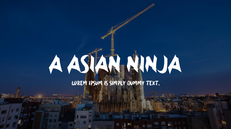 a Asian Ninja Font
