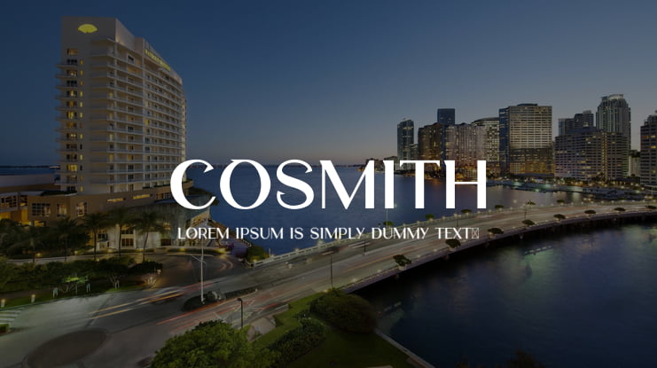 Cosmith Font Family
