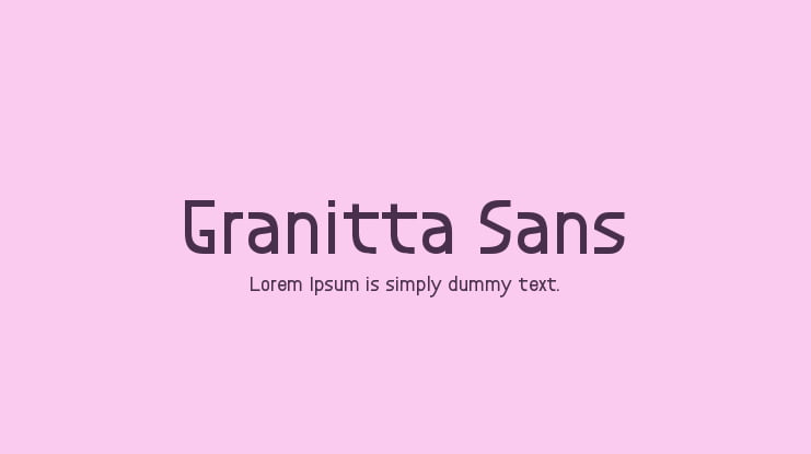 Granitta Sans Font