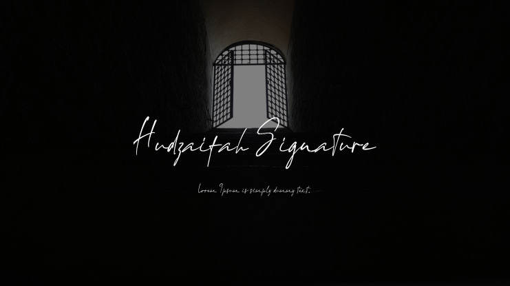 Hudzaifah Signature Font