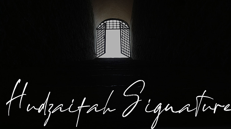 Hudzaifah Signature Font