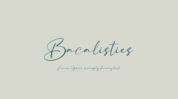 Bacalisties Font
