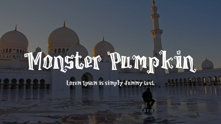 Monster Pumpkin Font