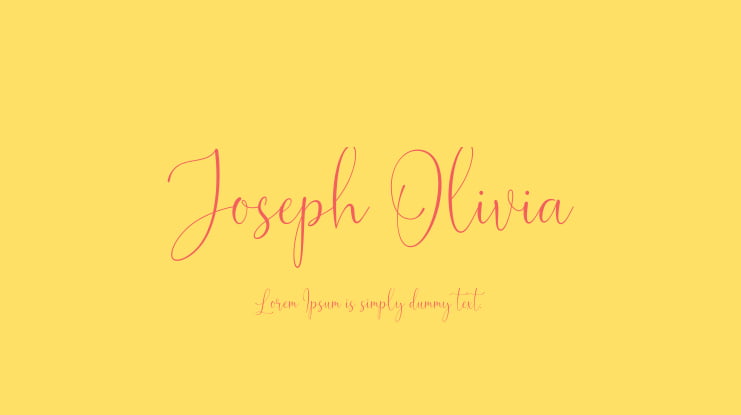 Joseph Olivia Font