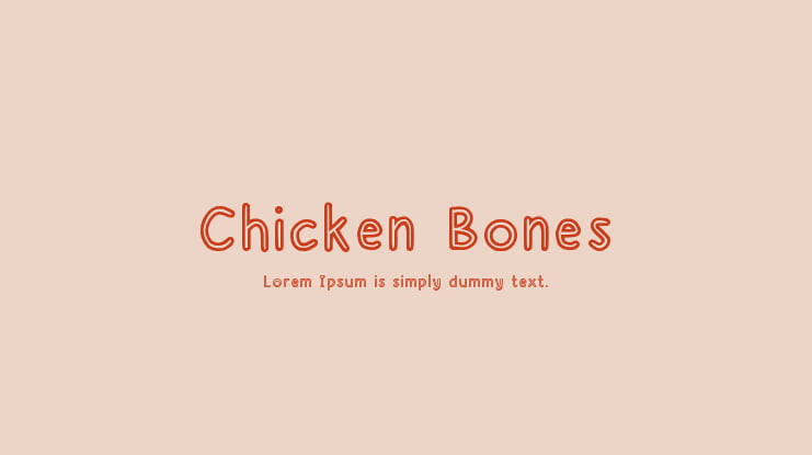 Chicken Bones Font