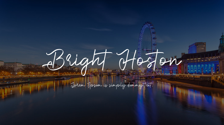 Bright Hoston Font