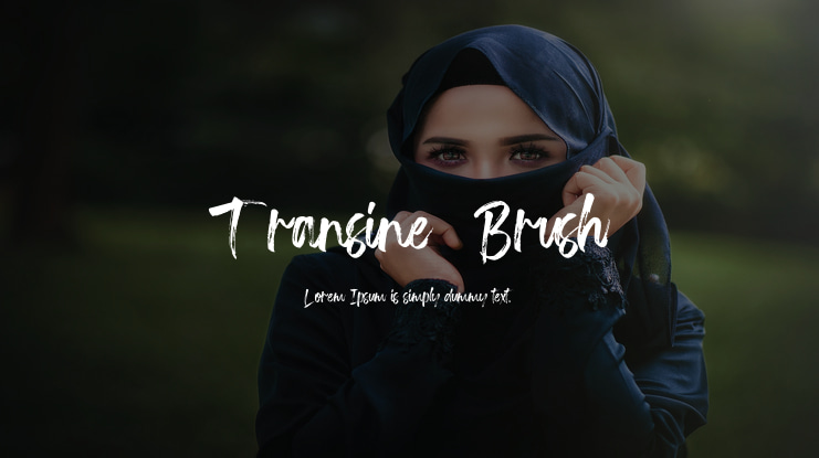 Transine  Brush Font