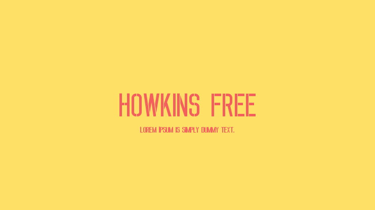 HOWKINS FREE Font