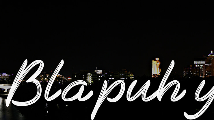 Blapuhy Font