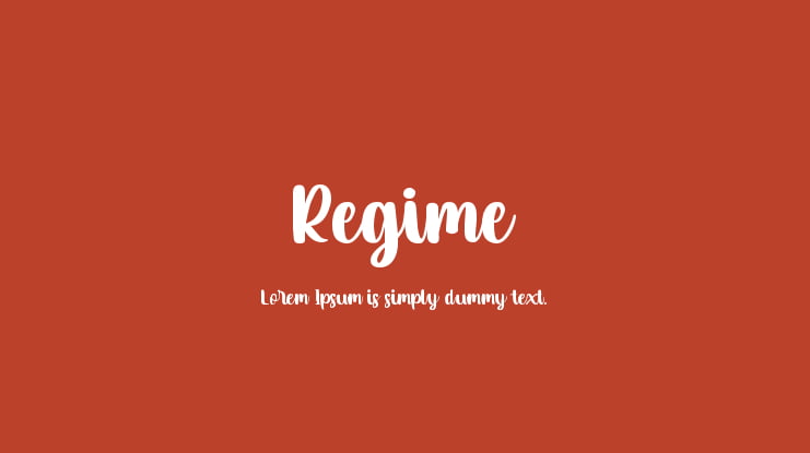 Regime Font