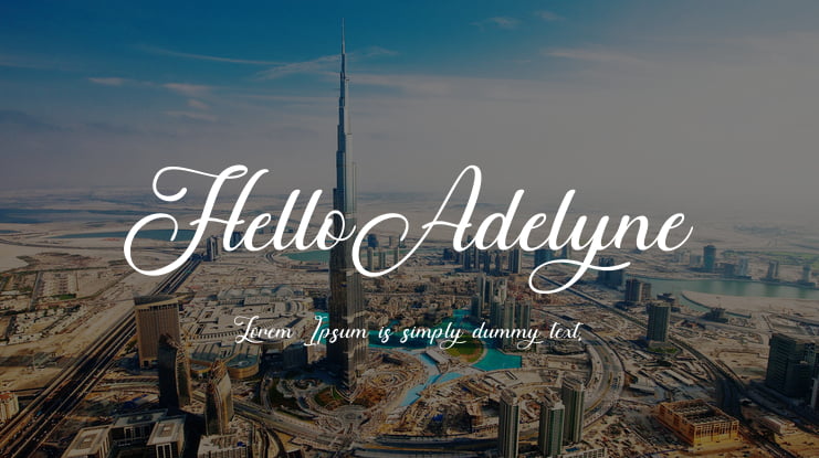 HelloAdelyne Font