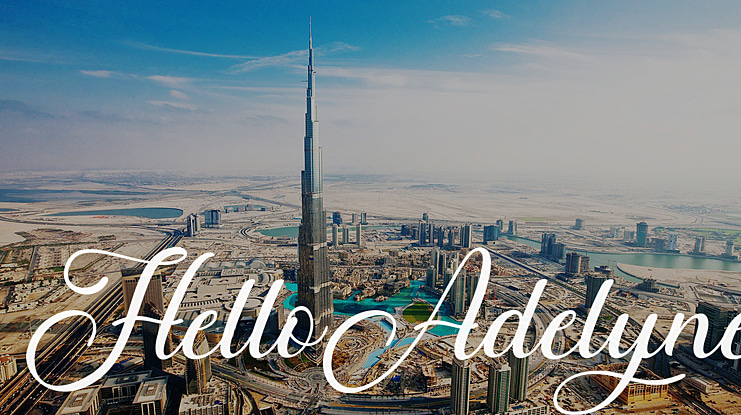 HelloAdelyne Font