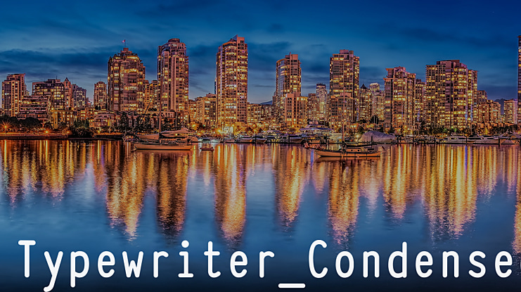 Typewriter Condensed Font Family