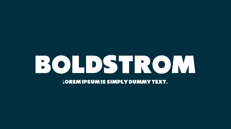 Boldstrom Font