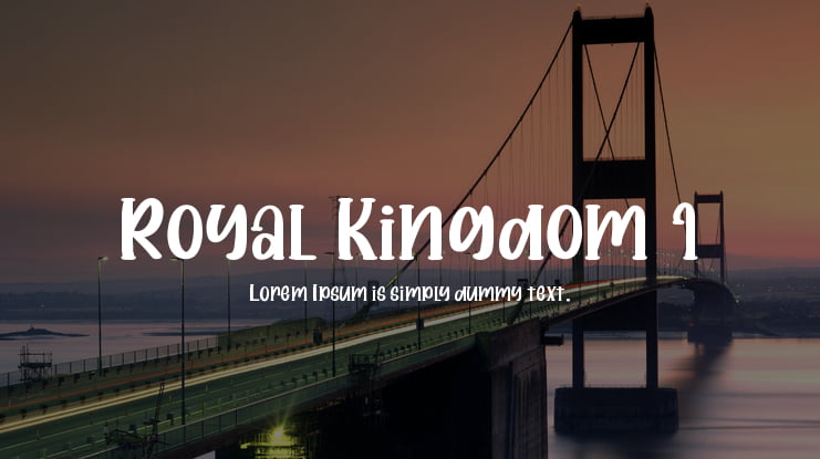Royal Kingdom 1 Font Family