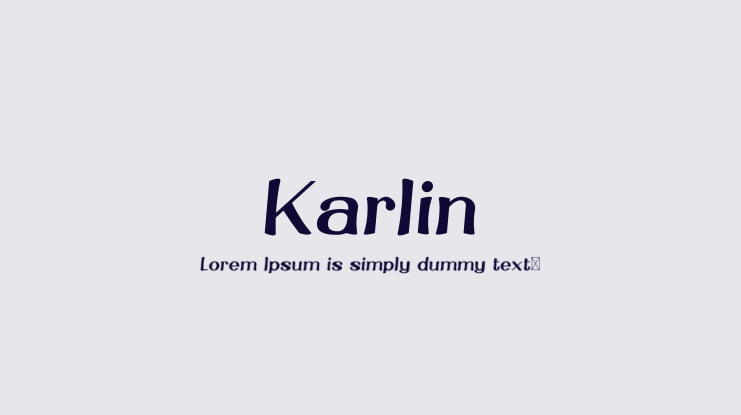 Karlin Font