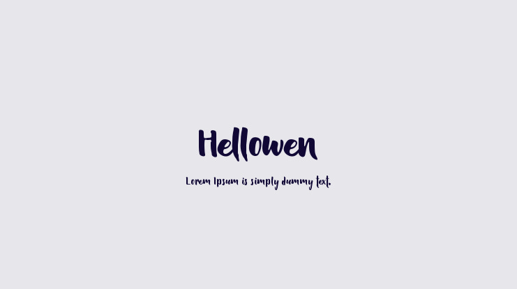 Hellowen Font