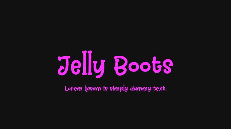Jelly Boots Font