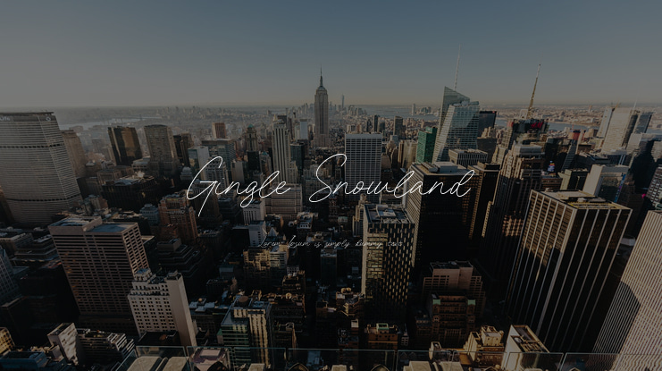 Gingle Snowland Font