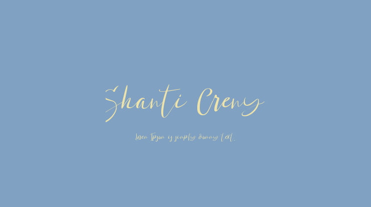 Shanti Creny Font