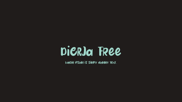 Dierja FREE Font