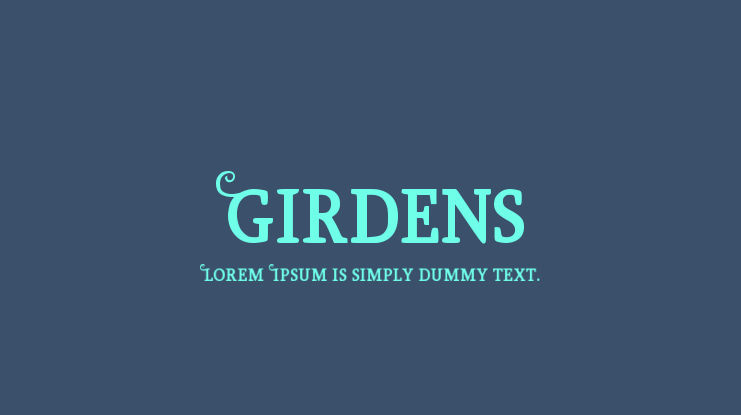 Girdens Font
