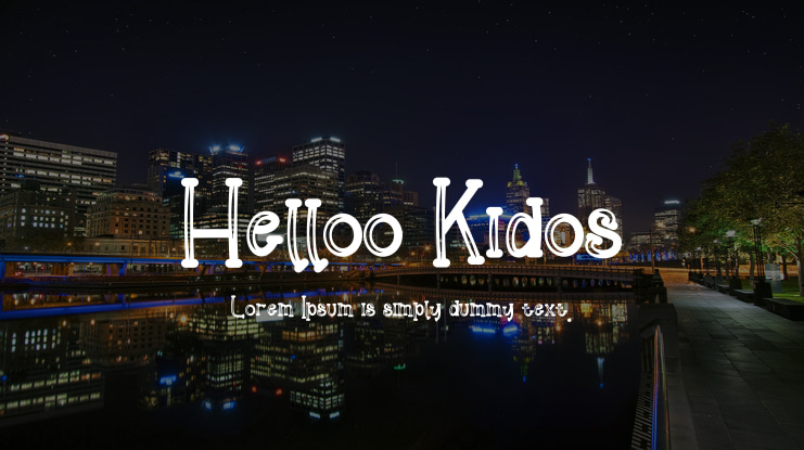 Helloo Kidos Font