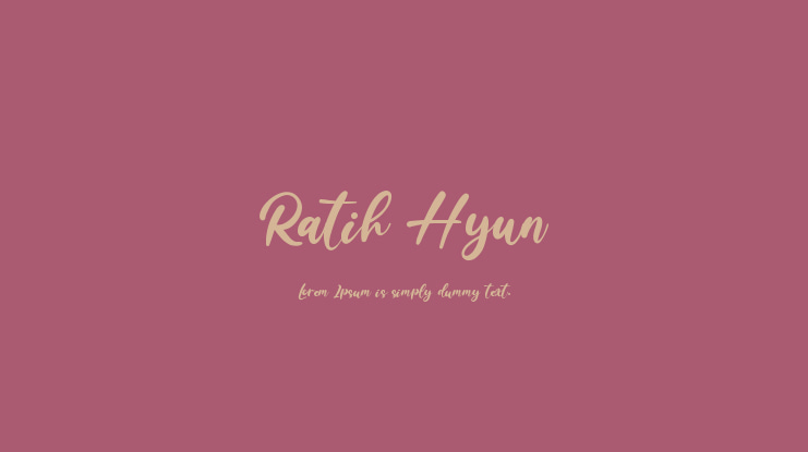 Ratih Hyun Font